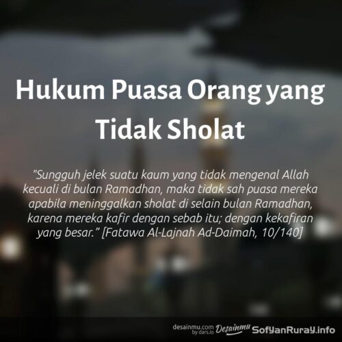 Hukum menelan dahak bagi orang yang berpuasa