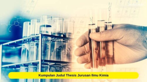 Contoh judul skripsi jurusan kimia