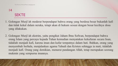 Khawarij dan Murji'ah: Sejarah, Tokoh, dan Doktrin Ajaran Pengertian khawarij sebab kemunculannya pengaruh ajaran dan sekte sektenya