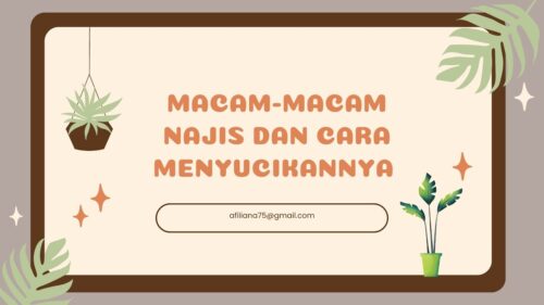 Cara menyucikan najis besar sedang dan kecil