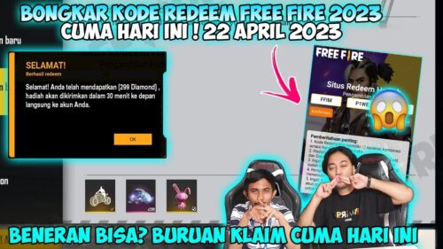 KODE REDEEM FREE FIRE TERBARU 22 APRIL 2023 HARI INI WORK - YouTube Daftar lengkap kode redeem Free Fire September 2025 terbaru